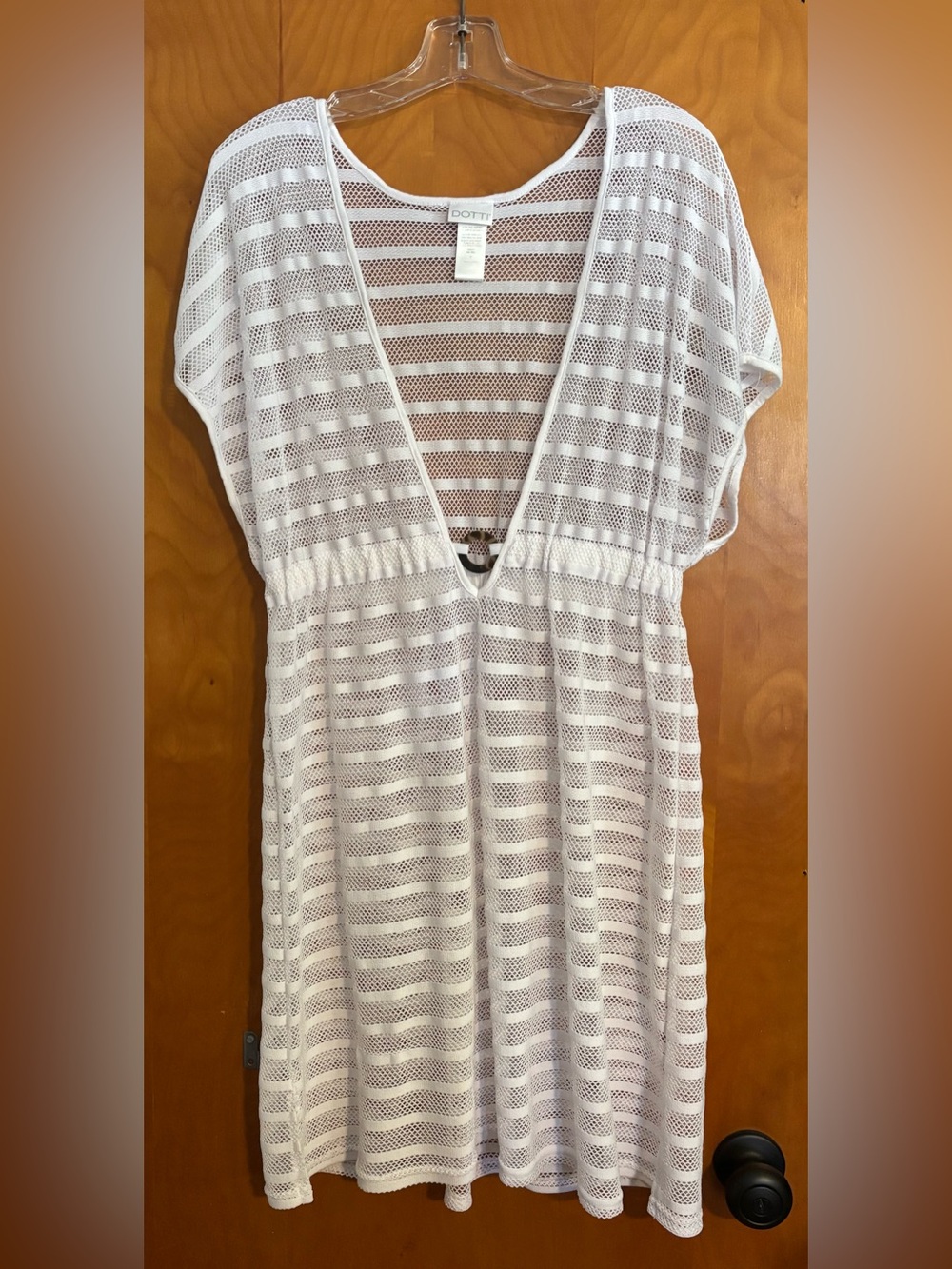 Dotti White Mesh Swim Cover-Up